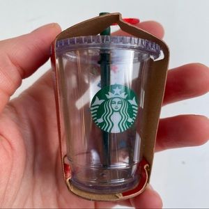 NWT Starbucks Christams Ornament Disney Parks Plastic Tumbler